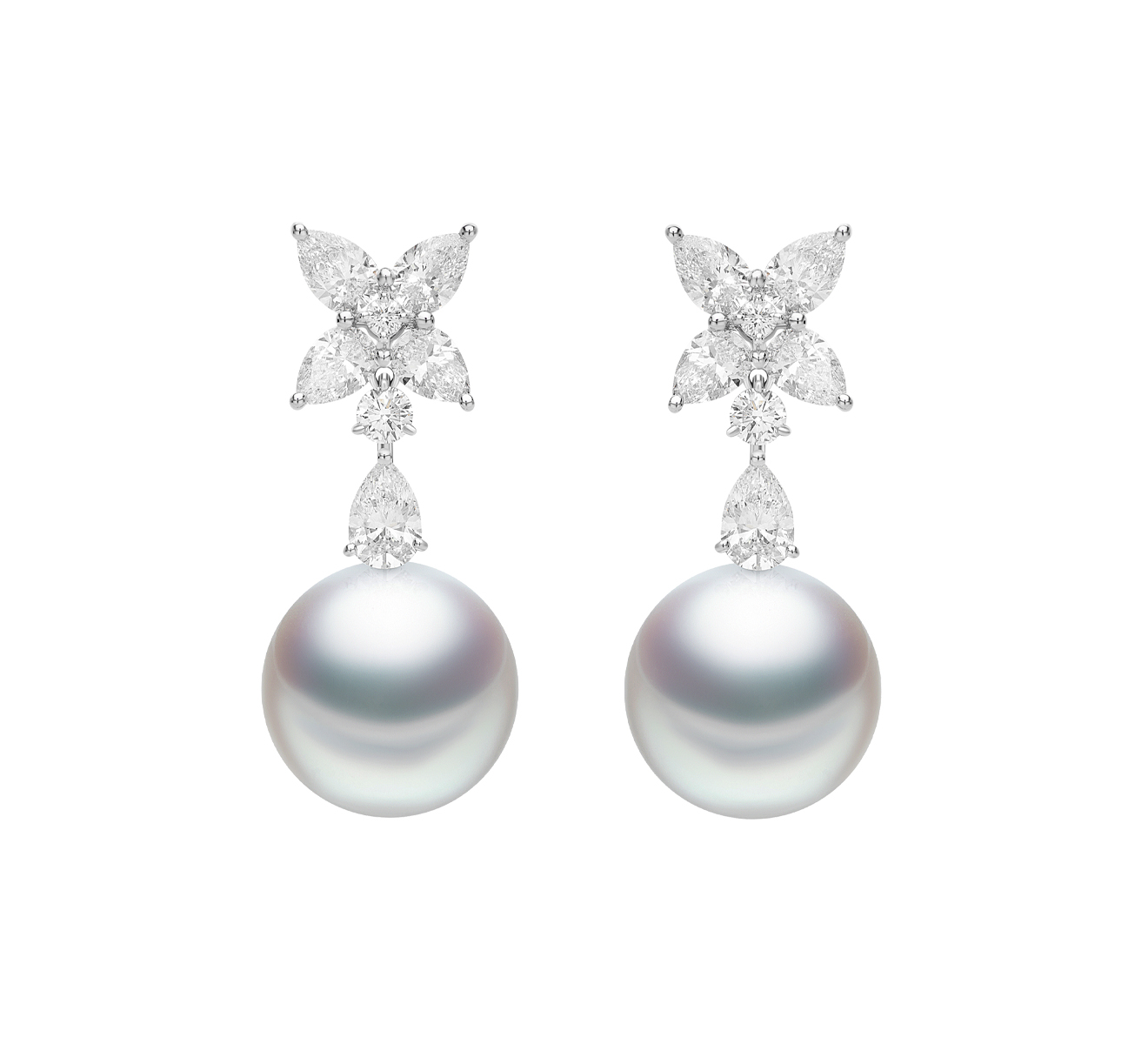 Серьги MIKIMOTO Classic MEM 10033 NDXP 0001 - фото 1 – Mercury