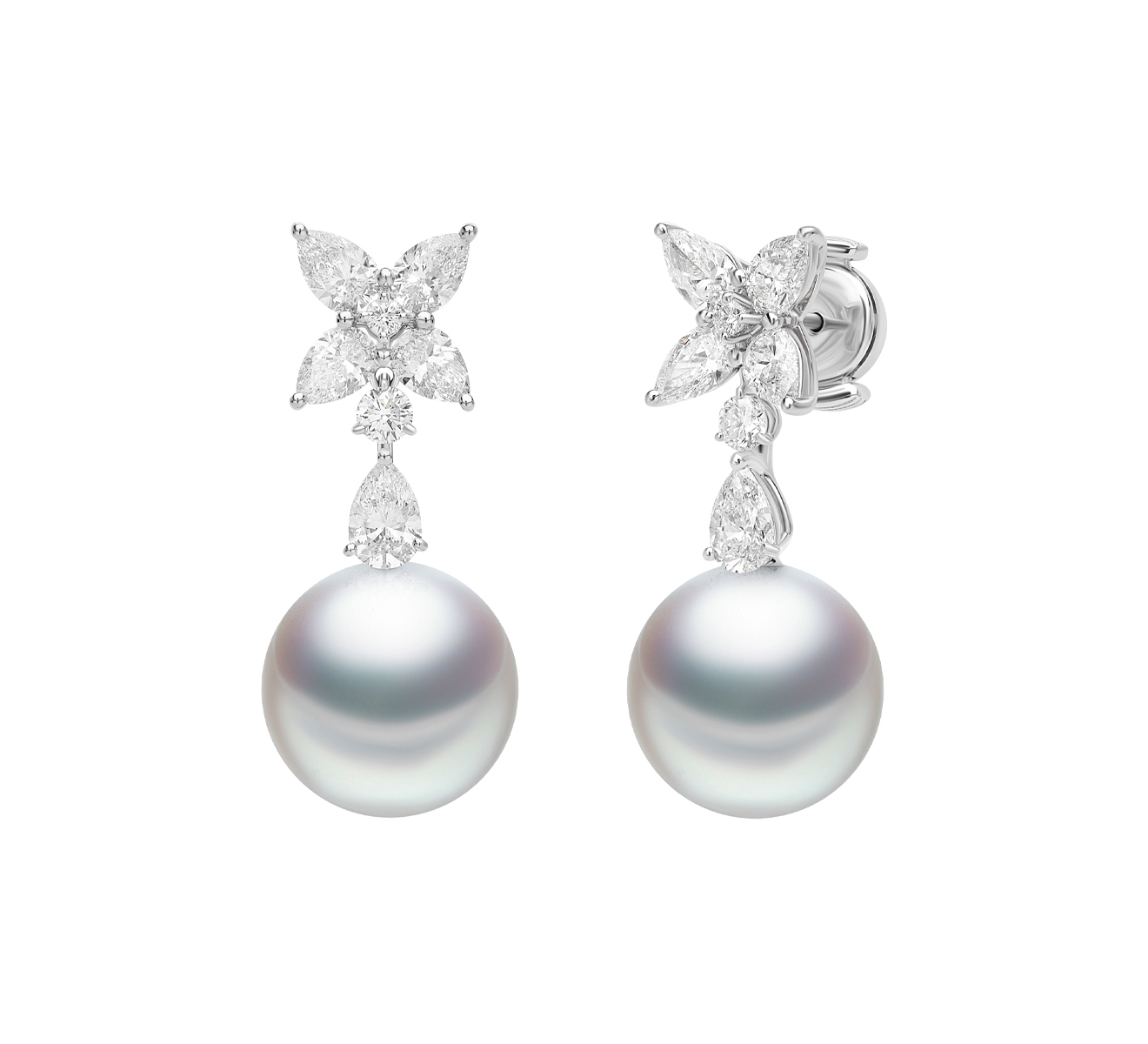 Серьги MIKIMOTO Classic MEM 10033 NDXP 0001 - фото 2 – Mercury