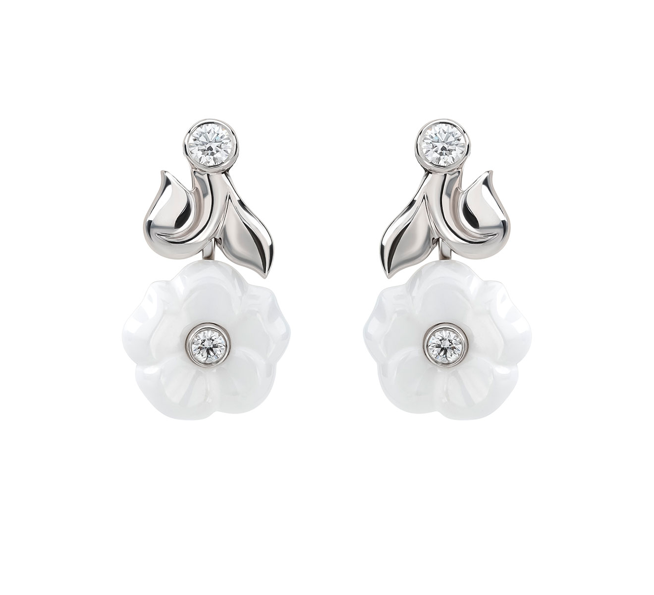 Серьги Camelia Galbe Chanel Camelia J10012 - фото 1 – Mercury
