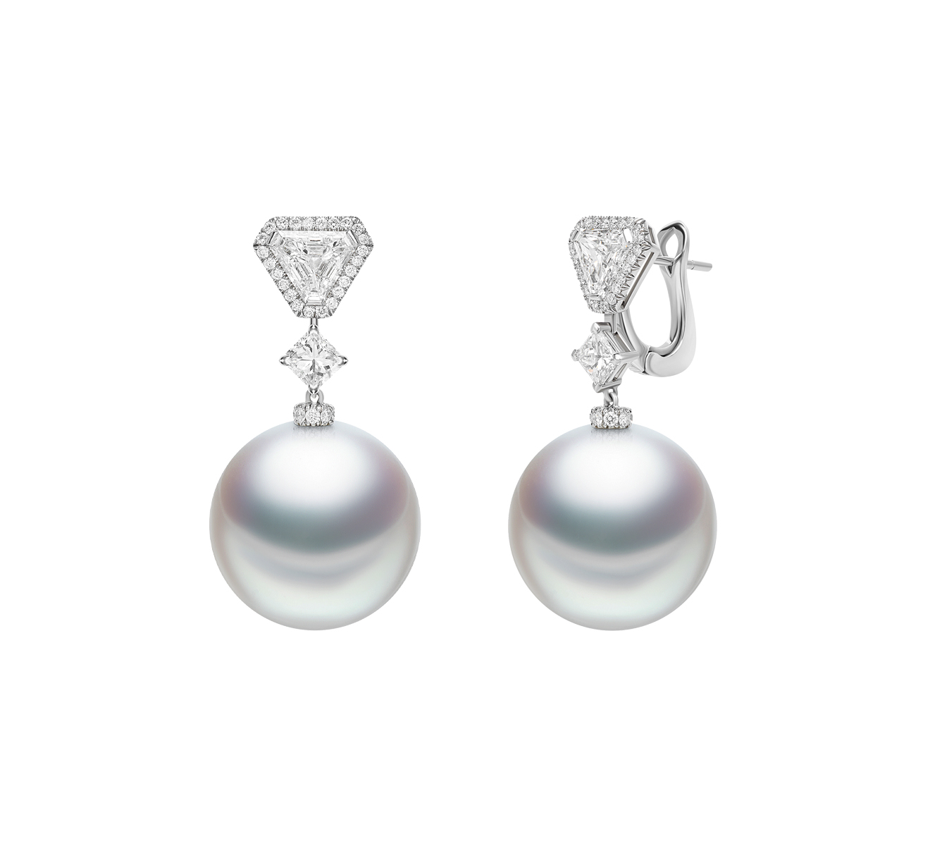 Серьги MIKIMOTO Classic MEA 10307 NDXP - фото 2 – Mercury