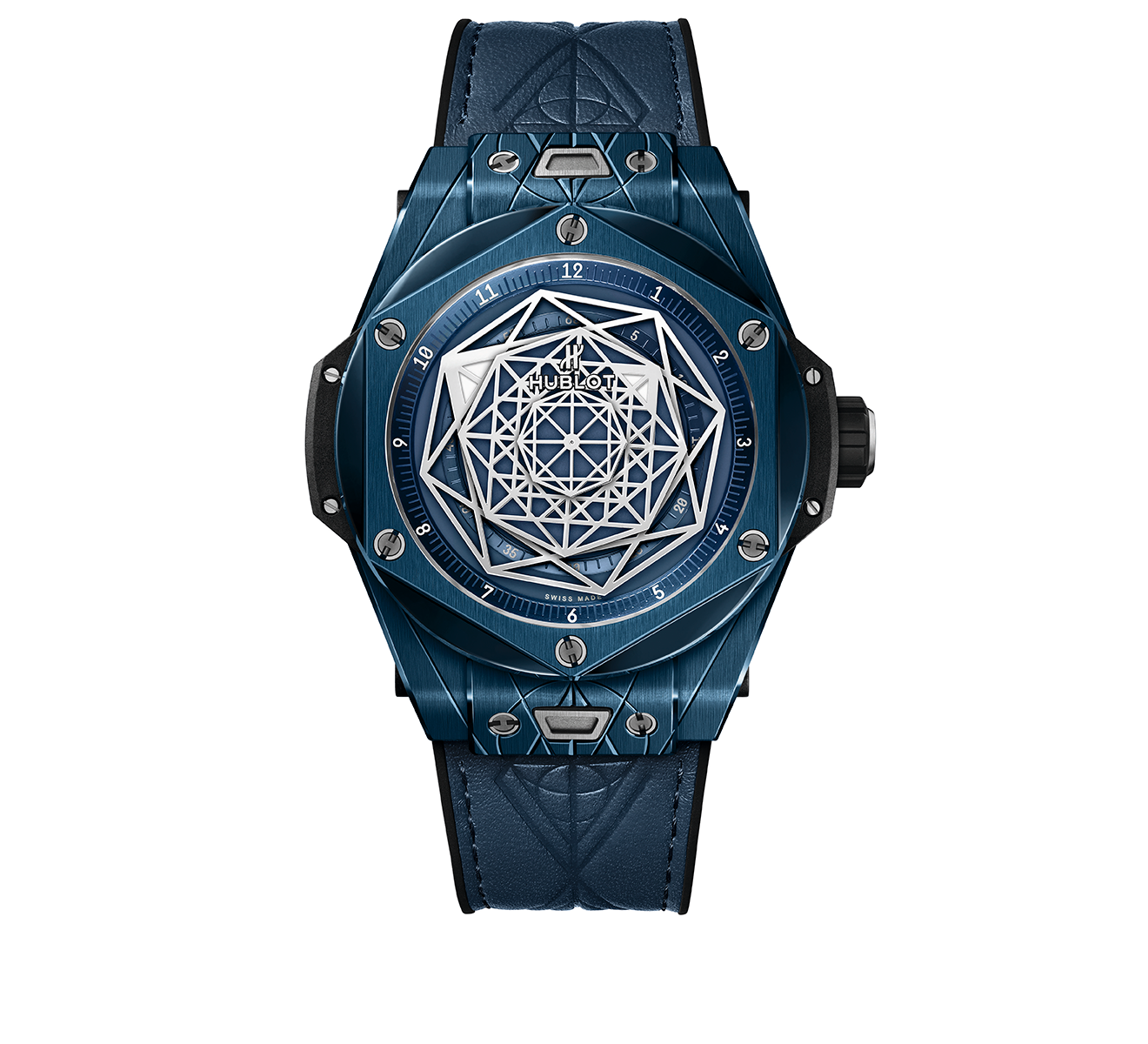 Часы Unico Sang Bleu Ceramic Blue HUBLOT Big Bang 415.EX.7179.VR.MXM19 - фото 1 – Mercury