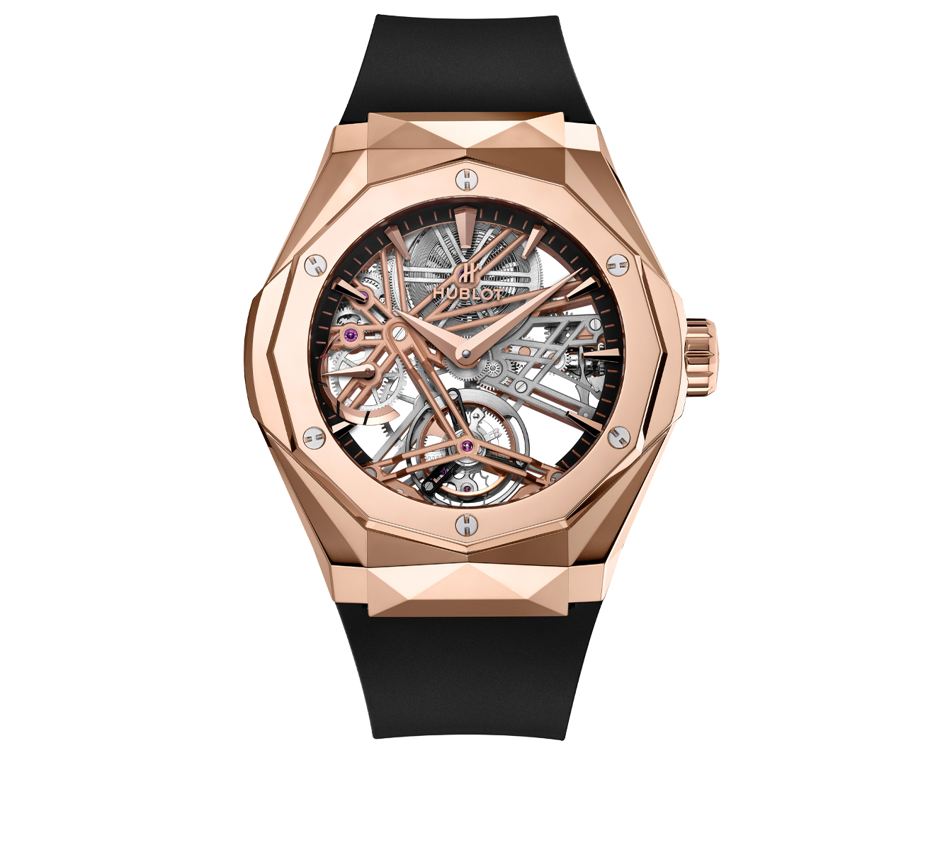 Часы Tourbillon Power Reserve 5 Days Orlinski King Gold HUBLOT Classic Fusion 505.OX.1180.RX.ORL19 - фото 1 – Mercury