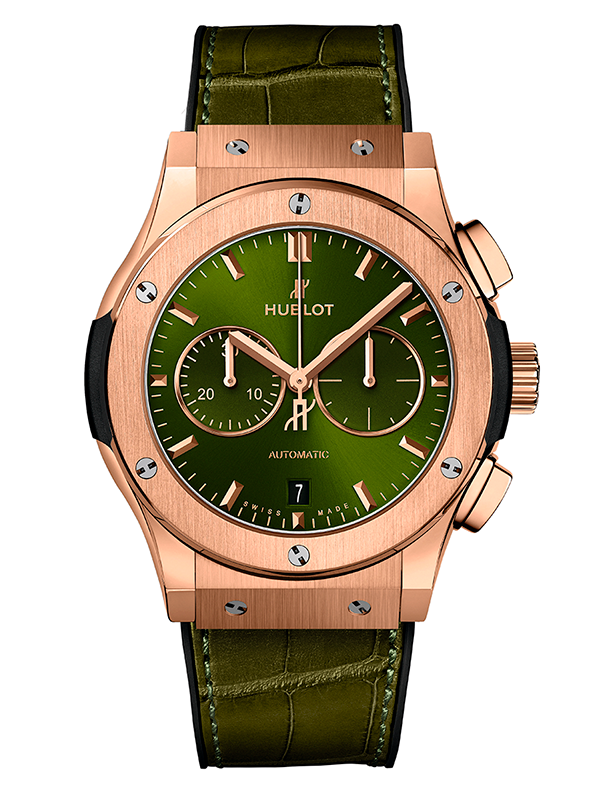 Часы Chronograph King Gold Green