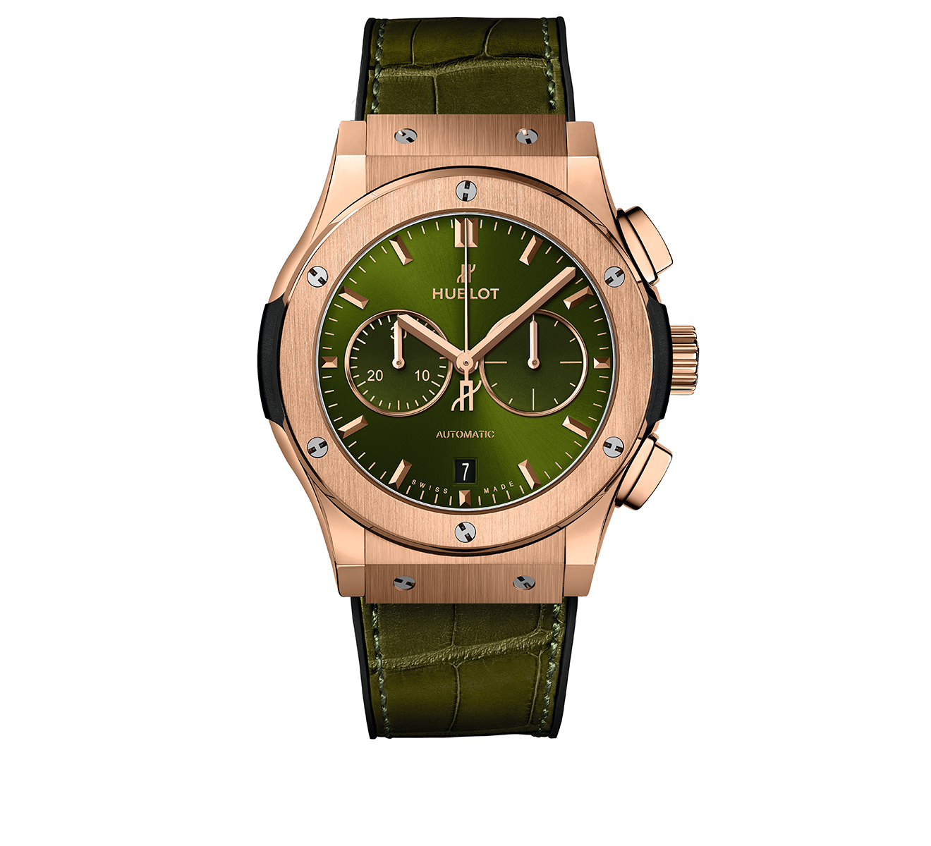 Часы Chronograph King Gold Green HUBLOT Classic Fusion 541.OX.8980.LR - фото 1 – Mercury