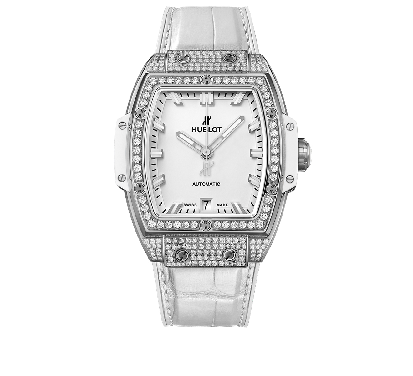 Часы Titanium White Pave HUBLOT Big Bang 665.NE.2010.LR.1604 - фото 1 – Mercury