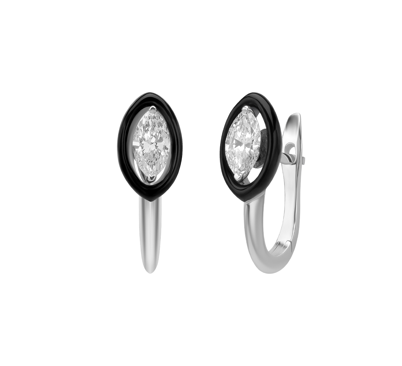 Серьги CASATO Marilyn ORX-1148BT-W-BKC16 - фото 2 – Mercury