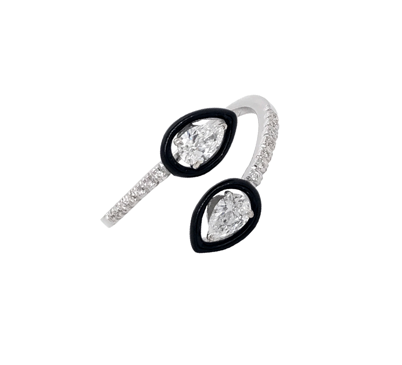 Кольцо CASATO Marilyn MX-1266BT-W-BKC16 - фото 1 – Mercury