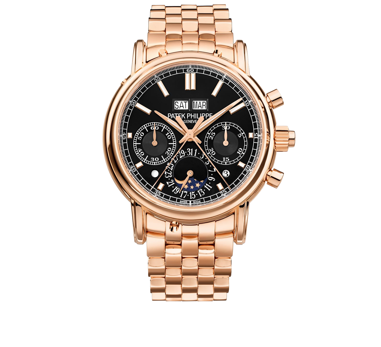 Часы Rose Gold Perpetual Calendar PATEK PHILIPPE Grand Complications 5204/1 R-001 - фото 1 – Mercury