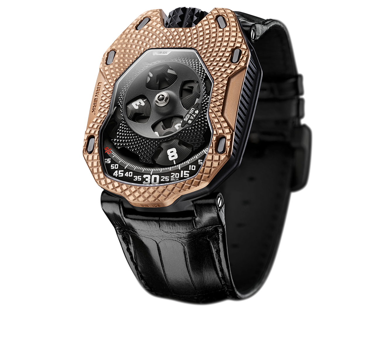 Часы UR-105 TA Raging Gold URWERK UR-105 UR-105 TA RAGING GOLD - фото 2 – Mercury