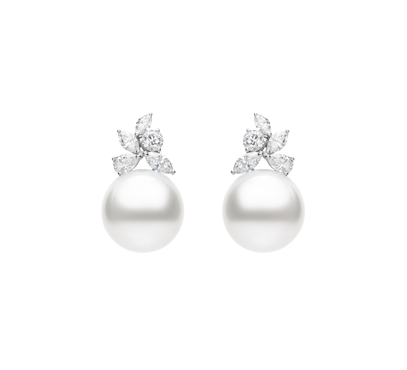 Серьги MIKIMOTO Classic MEQ 10118 NDXW - фото 1 – Mercury