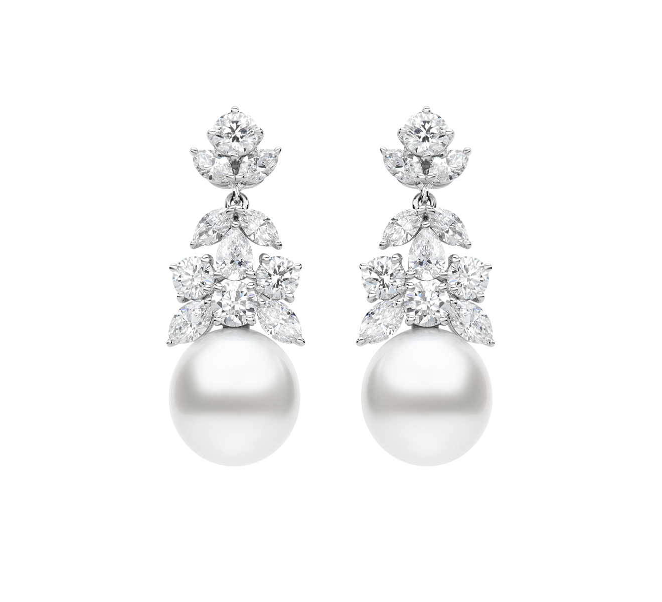 Серьги MIKIMOTO Classic MEQ 10120 NDXW - фото 1 – Mercury