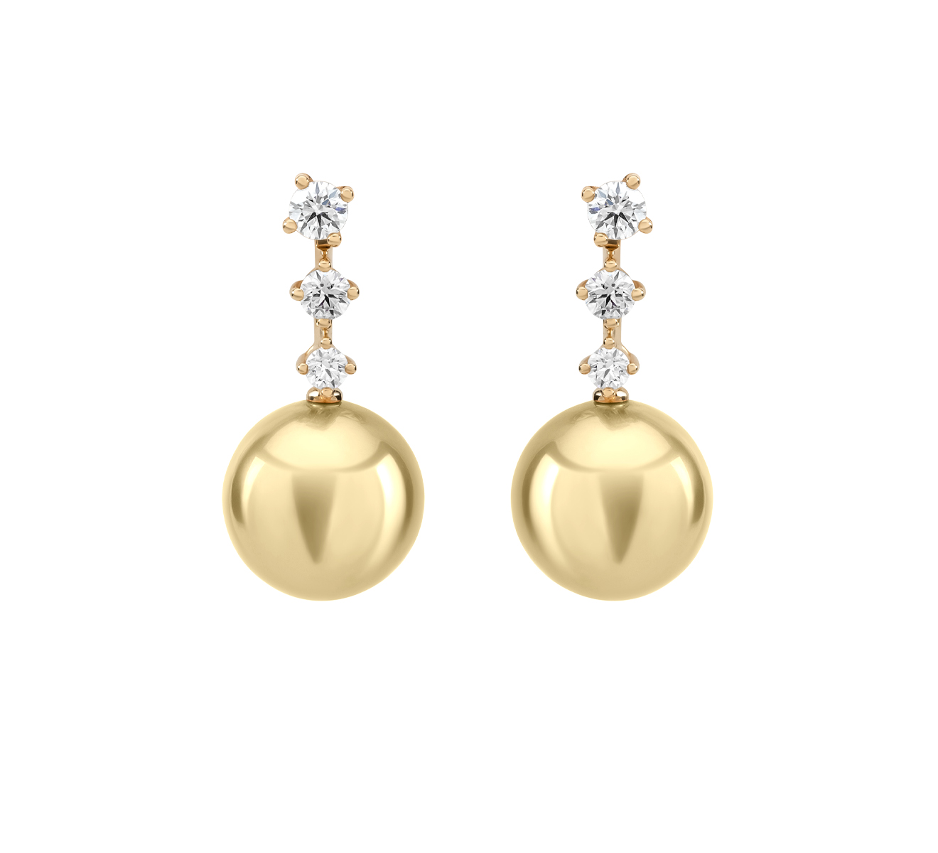 Серьги MIKIMOTO Classic MEQ 10126 GDXK - фото 1 – Mercury