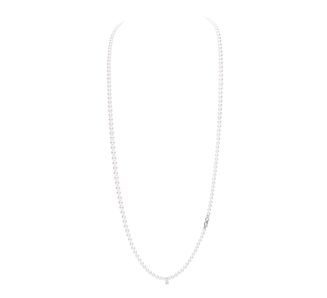 Колье из двух ниток MIKIMOTO Classic MZQ 10039 ADXW - фото 1 – Mercury