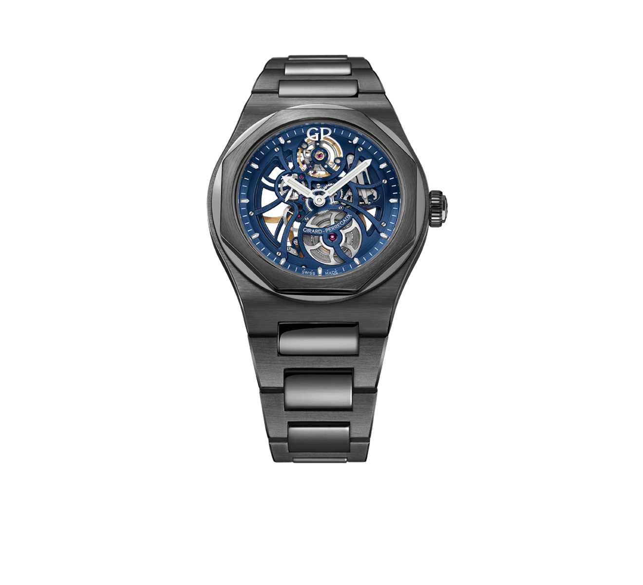 Часы Laureato Skeleton Earth To Sky Edition Ceramic GIRARD-PERREGAUX Laureato 81015-32-432-32A - фото 1 – Mercury