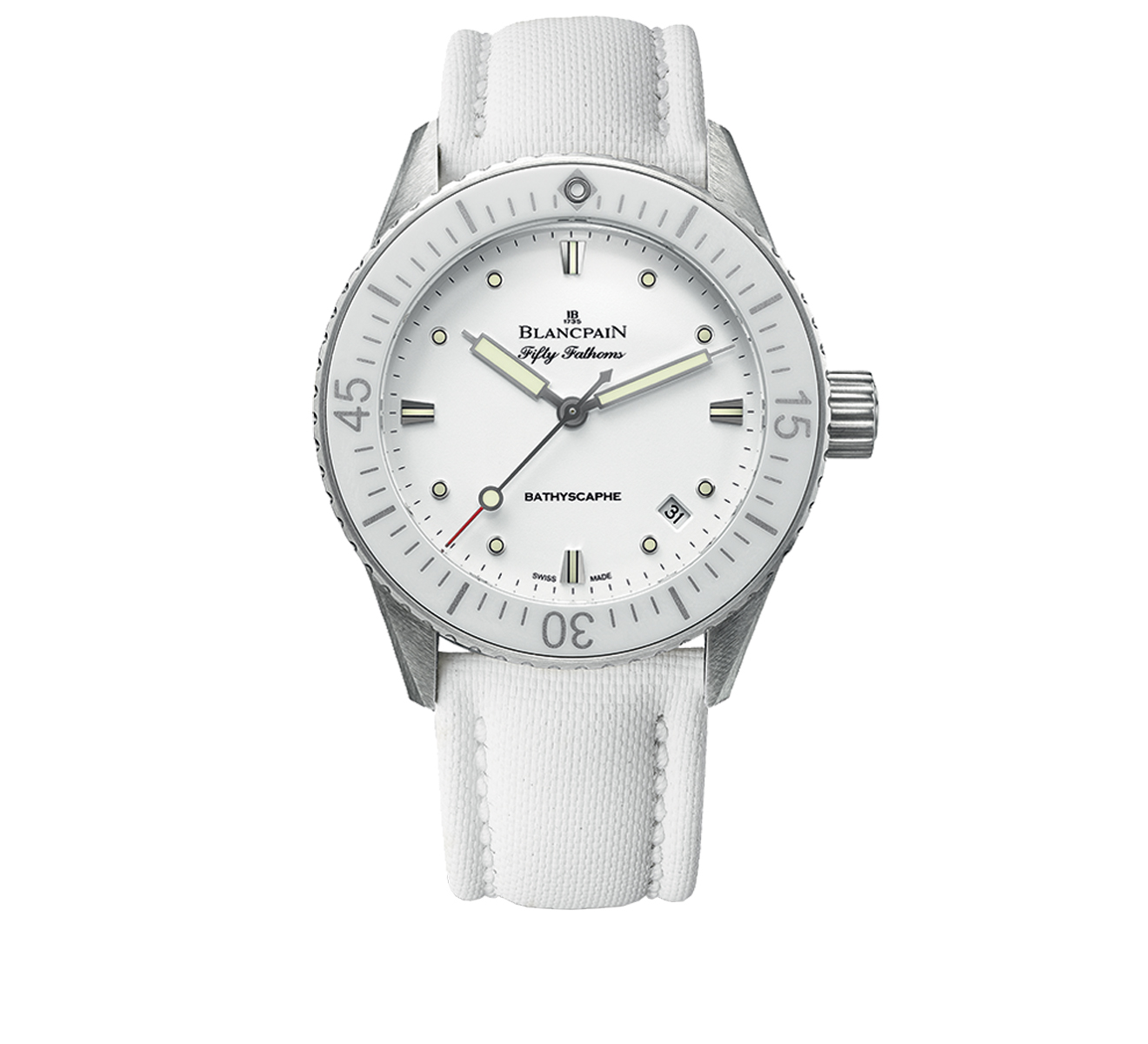 Часы Fifty Fathoms Bathyscaphe Blancpain Fifty Fathoms 5100 1127 W52A - фото 1 – Mercury