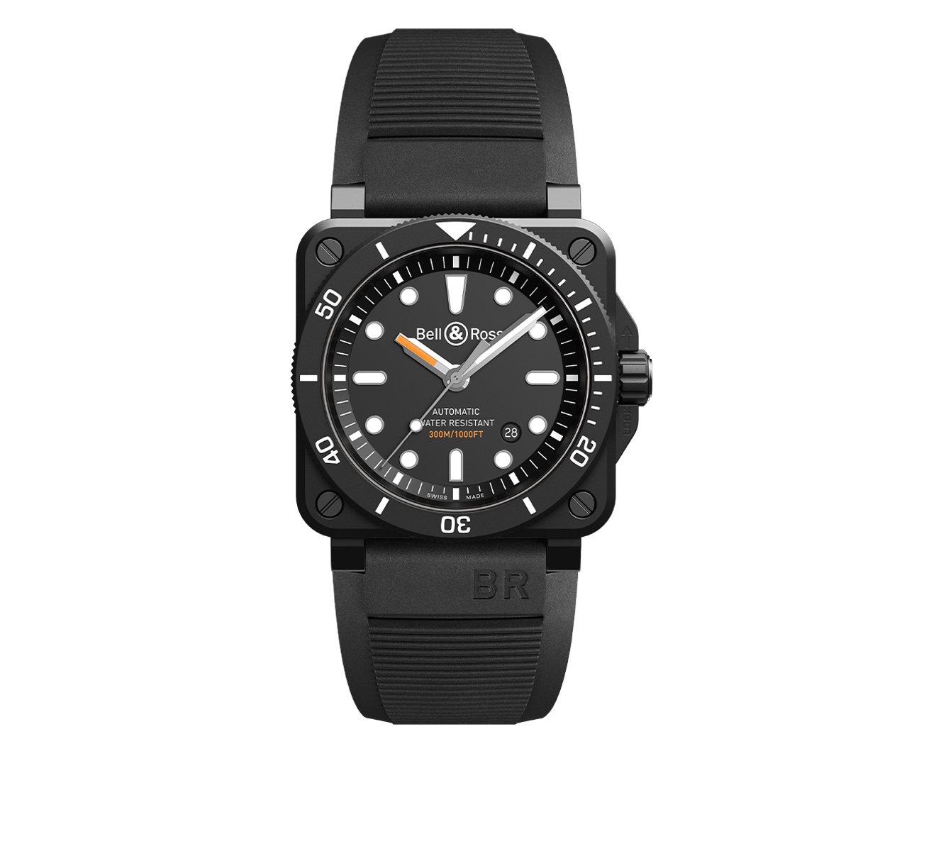 Часы BR 03-92 Diver Black Matte Bell&Ross BR 03 BR0392-D-BL-CE/SRB - фото 1 – Mercury