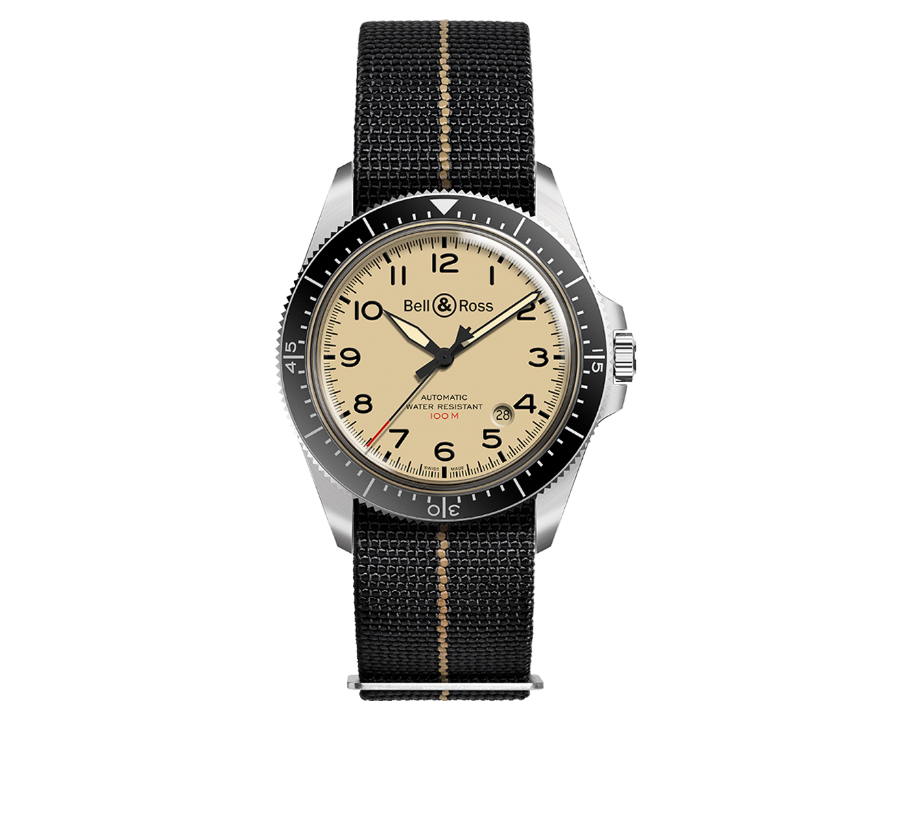 Часы BRV292 Military Beige Bell&Ross Vintage BRV292-BEI-ST/SF - фото 1 – Mercury