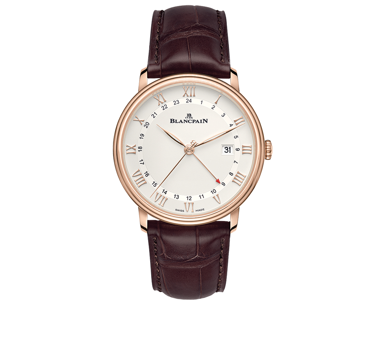 Часы Villeret GMT Date Blancpain Villeret 6662 3642 55A - фото 1 – Mercury