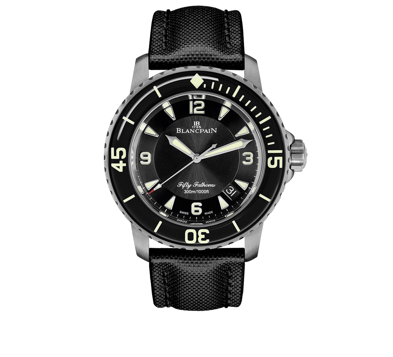Часы Fifty Fathoms Automatique Blancpain Fifty Fathoms 5015 12B30 B52B - фото 1 – Mercury