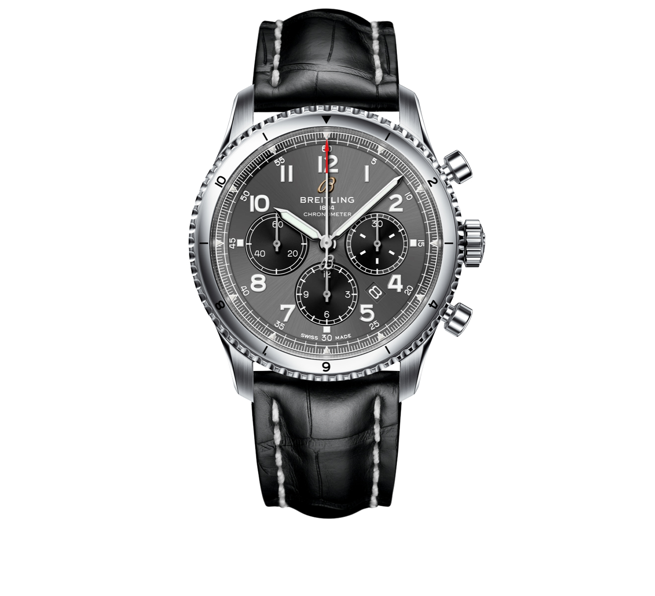 Часы Aviator 8 B01 Chronograph 43 Breitling Aviator 8 AB0119131B1P2 - фото 1 – Mercury