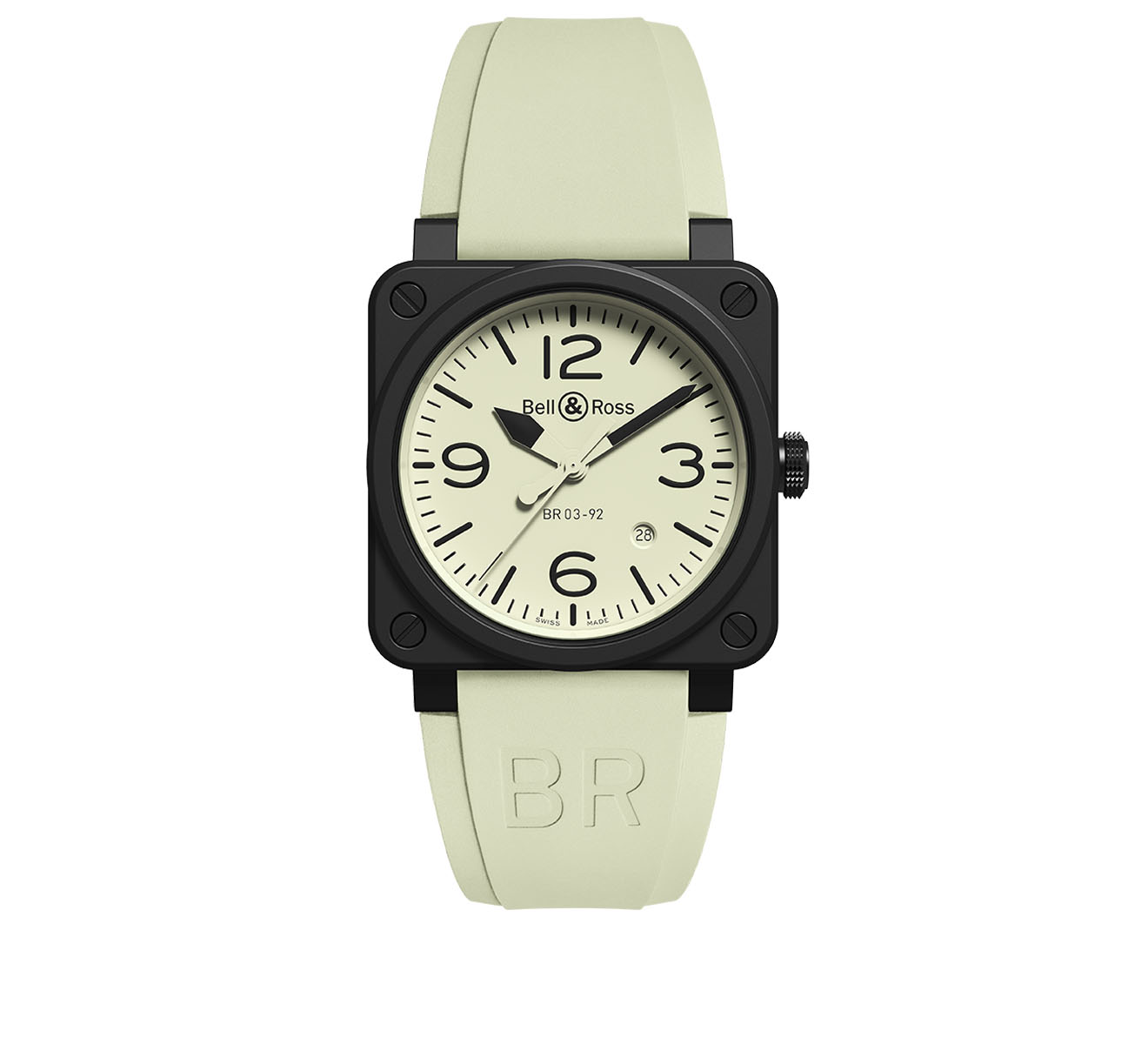 Часы BR 03-92 Full Lum Bell&Ross BR 03 BR0392-LUM1-CE/SRB - фото 1 – Mercury