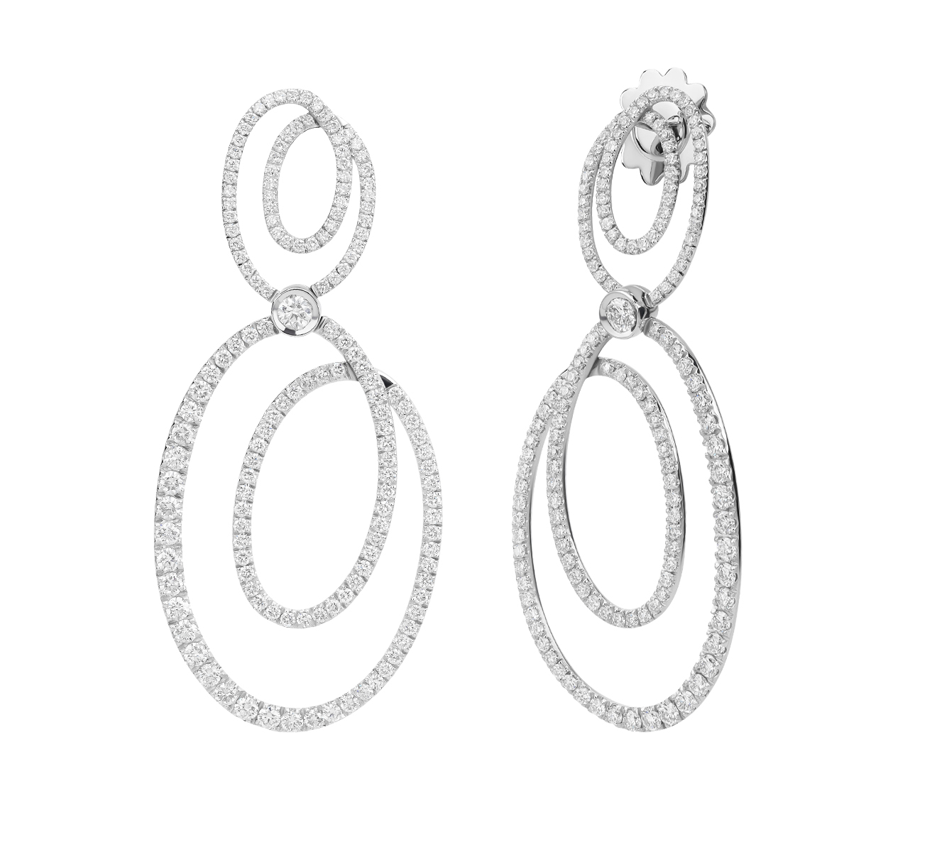 Серьги Mattioli Chips MOR75054BW - фото 2 – Mercury