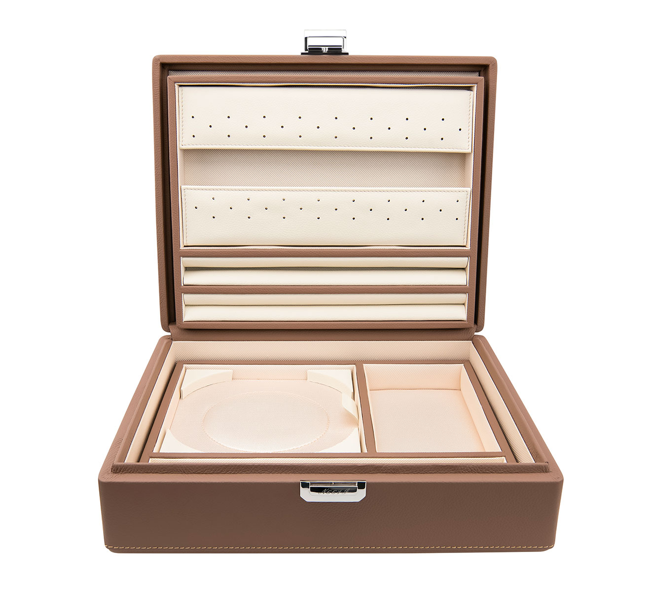 Коробка для украшений SCATOLA del TEMPO Watch and jewelry cases TESORO GRANDE CHESTNUT P - фото 3 – Mercury