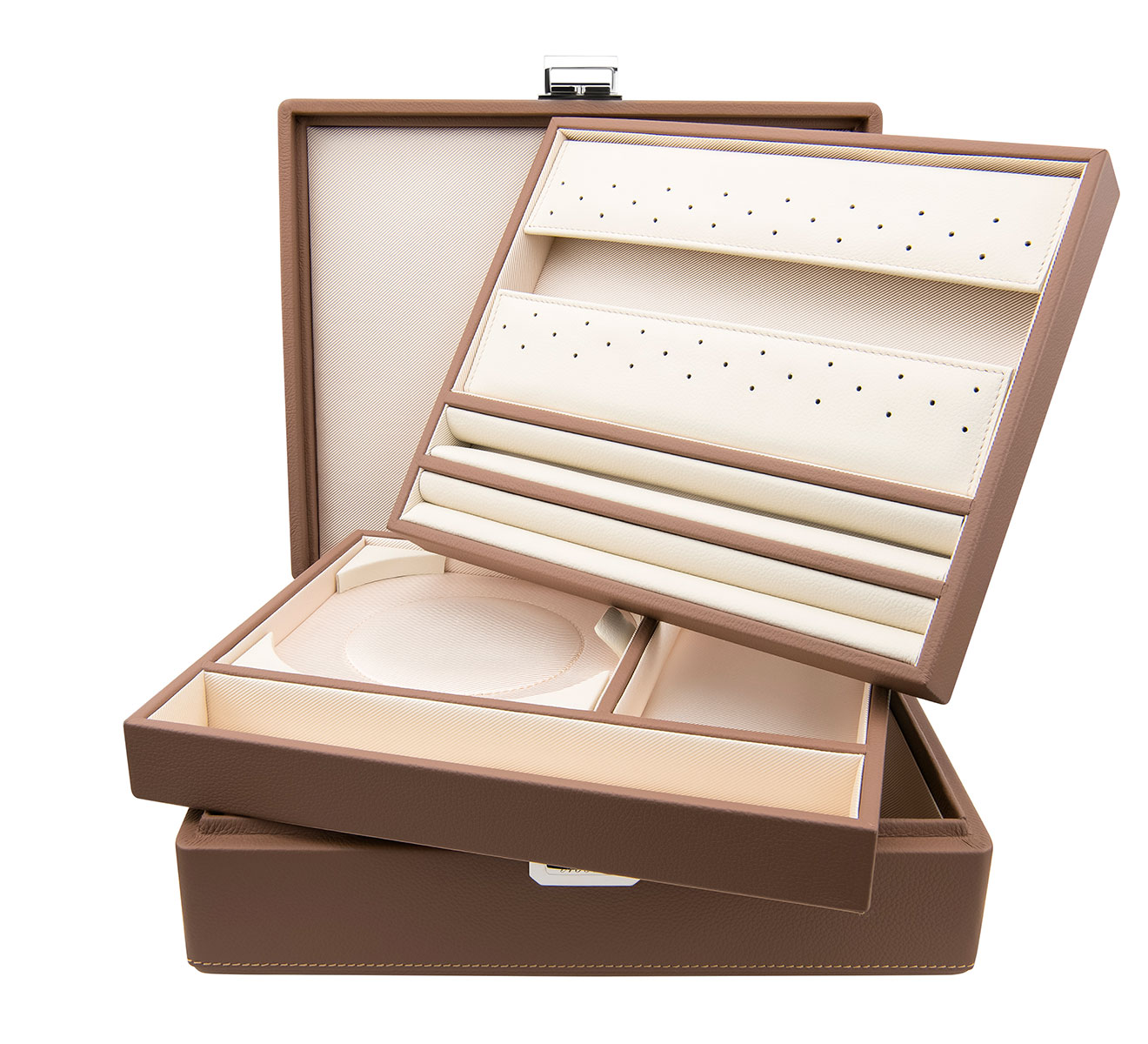 Коробка для украшений SCATOLA del TEMPO Watch and jewelry cases TESORO GRANDE CHESTNUT P - фото 4 – Mercury