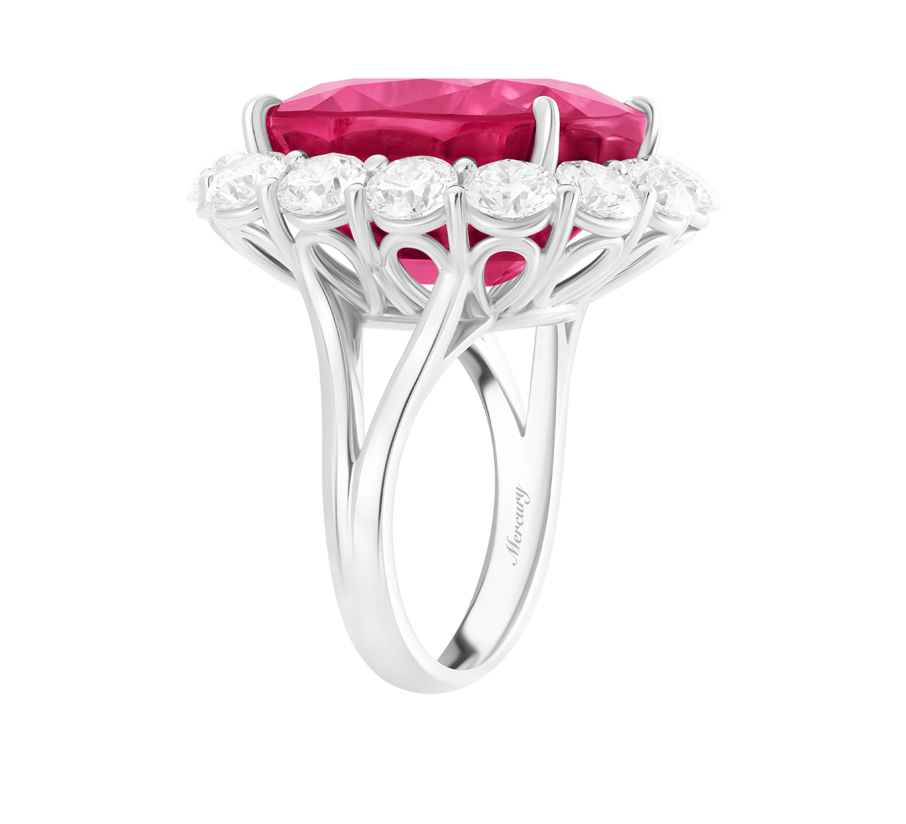 Кольцо Mercury Color MR25448WDRUB - фото 3 – Mercury