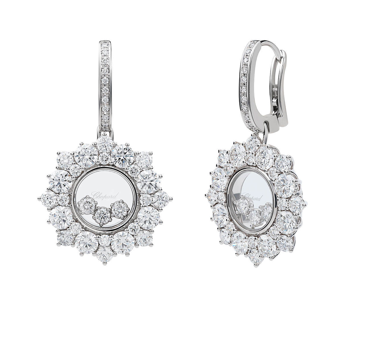 Серьги Joaillerie Chopard Happy Diamonds 83A379-1001 - фото 2 – Mercury