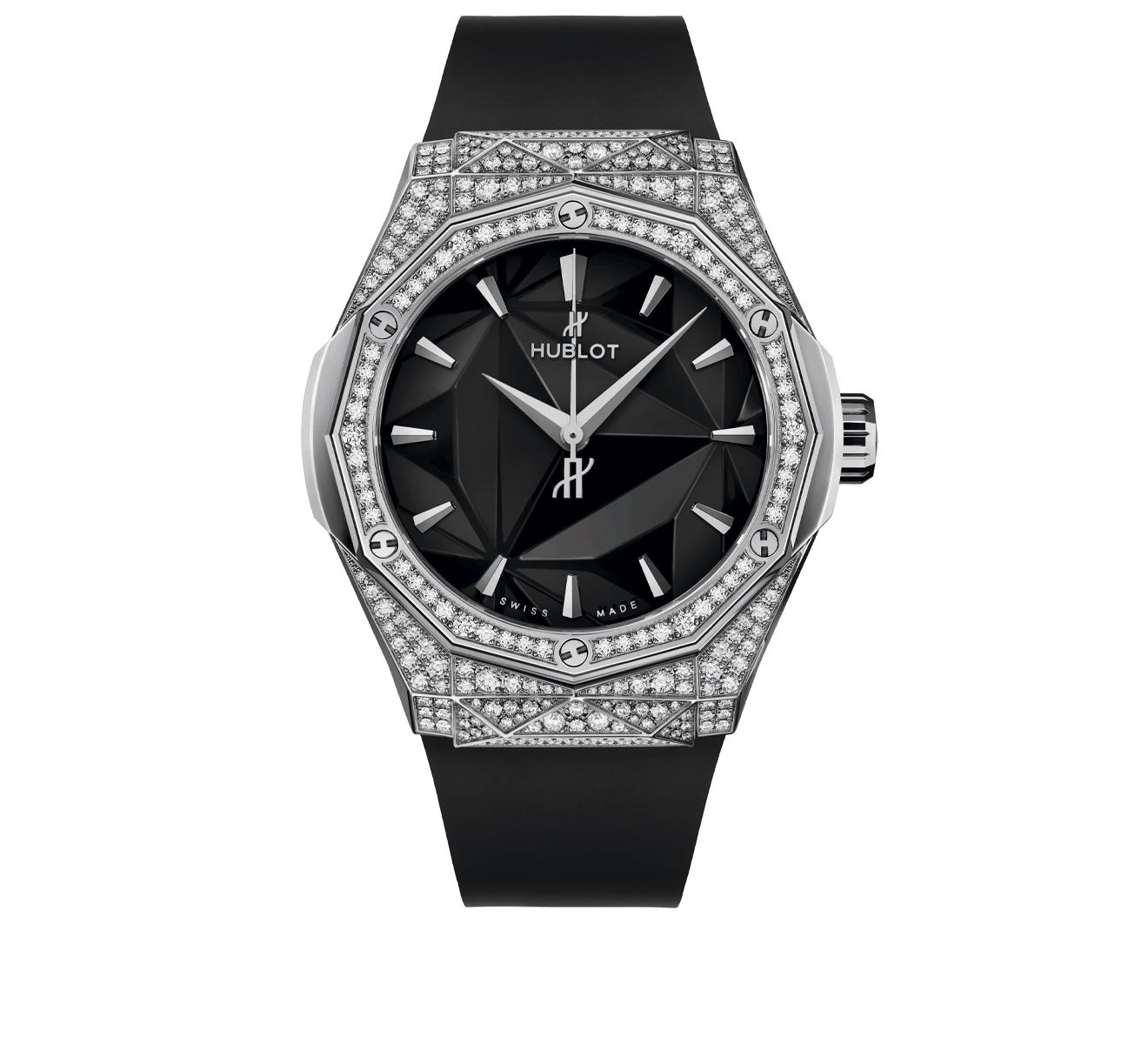 Часы Orlinski Titanium Pave HUBLOT Classic Fusion 550.NS.1800.RX.1604.ORL19 - фото 1 – Mercury
