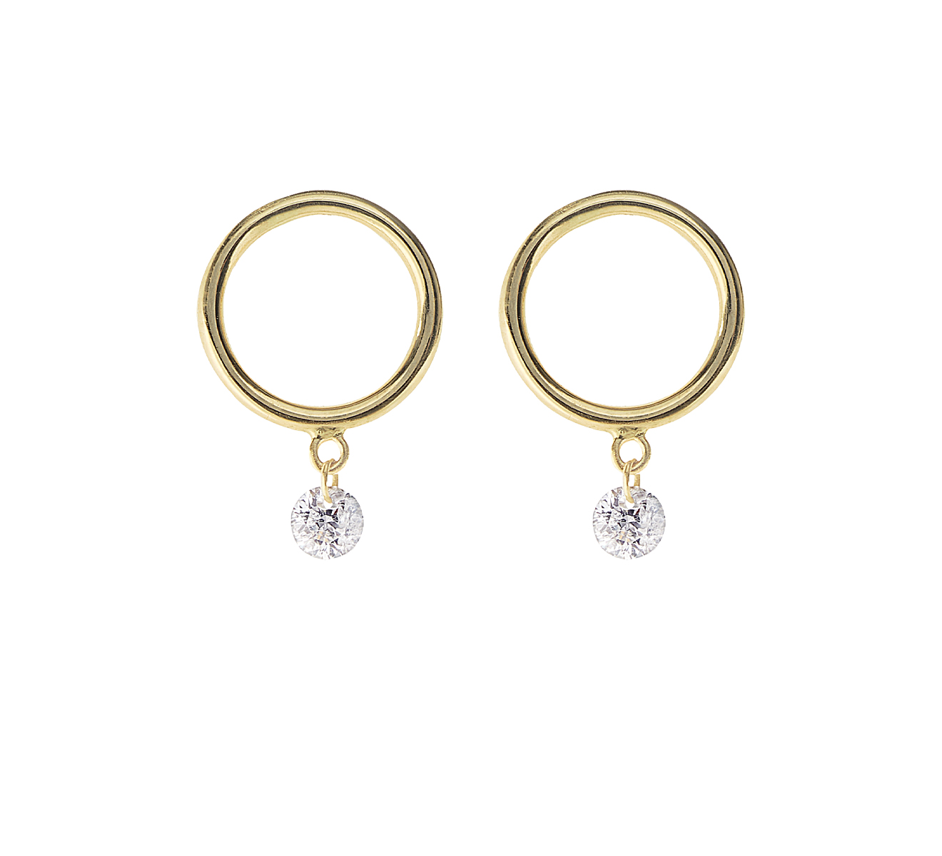 Серьги Persee Paris Helios E73021-YG - фото 1 – Mercury