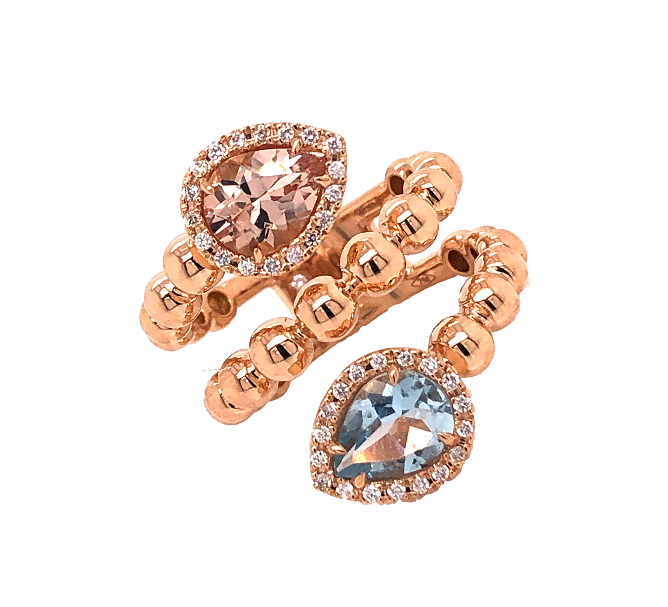 Кольцо CASATO Boutique Paris MX-1329AQUAPMORBT-P - фото 1 – Mercury