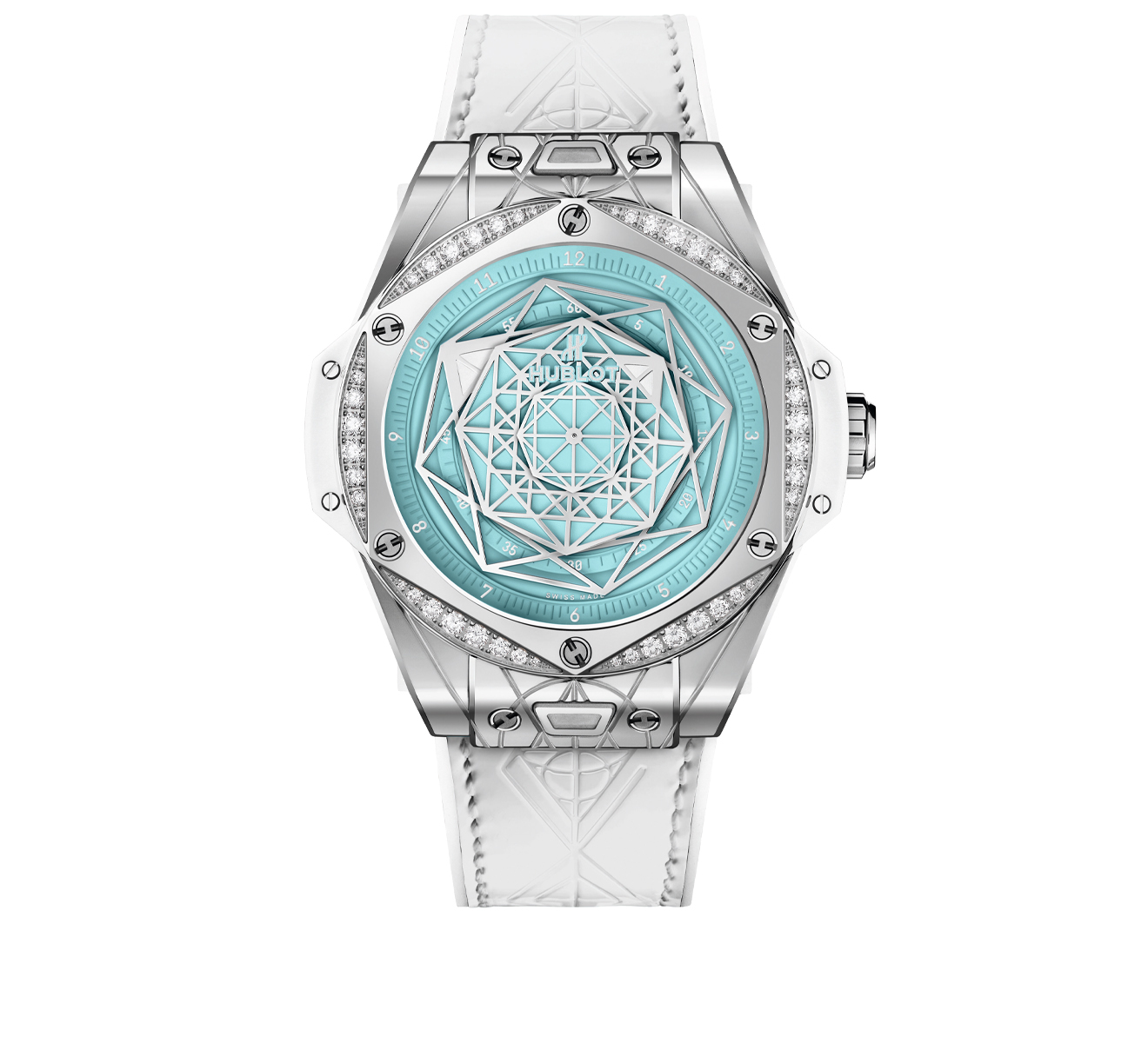 Часы One Click Sang Bleu Steel Turquoise Special Edition HUBLOT Big Bang 465.SS.892L.VR.1204.MMXM - фото 2 – Mercury