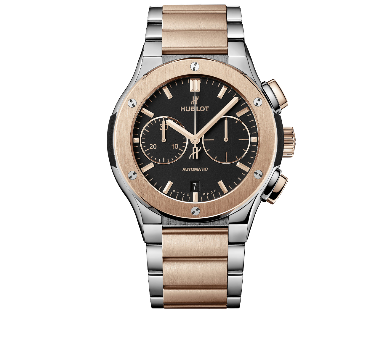 Часы Chronograph Titanium King Gold Bracelet HUBLOT Classic Fusion 520.NO.1180.NO - фото 1 – Mercury