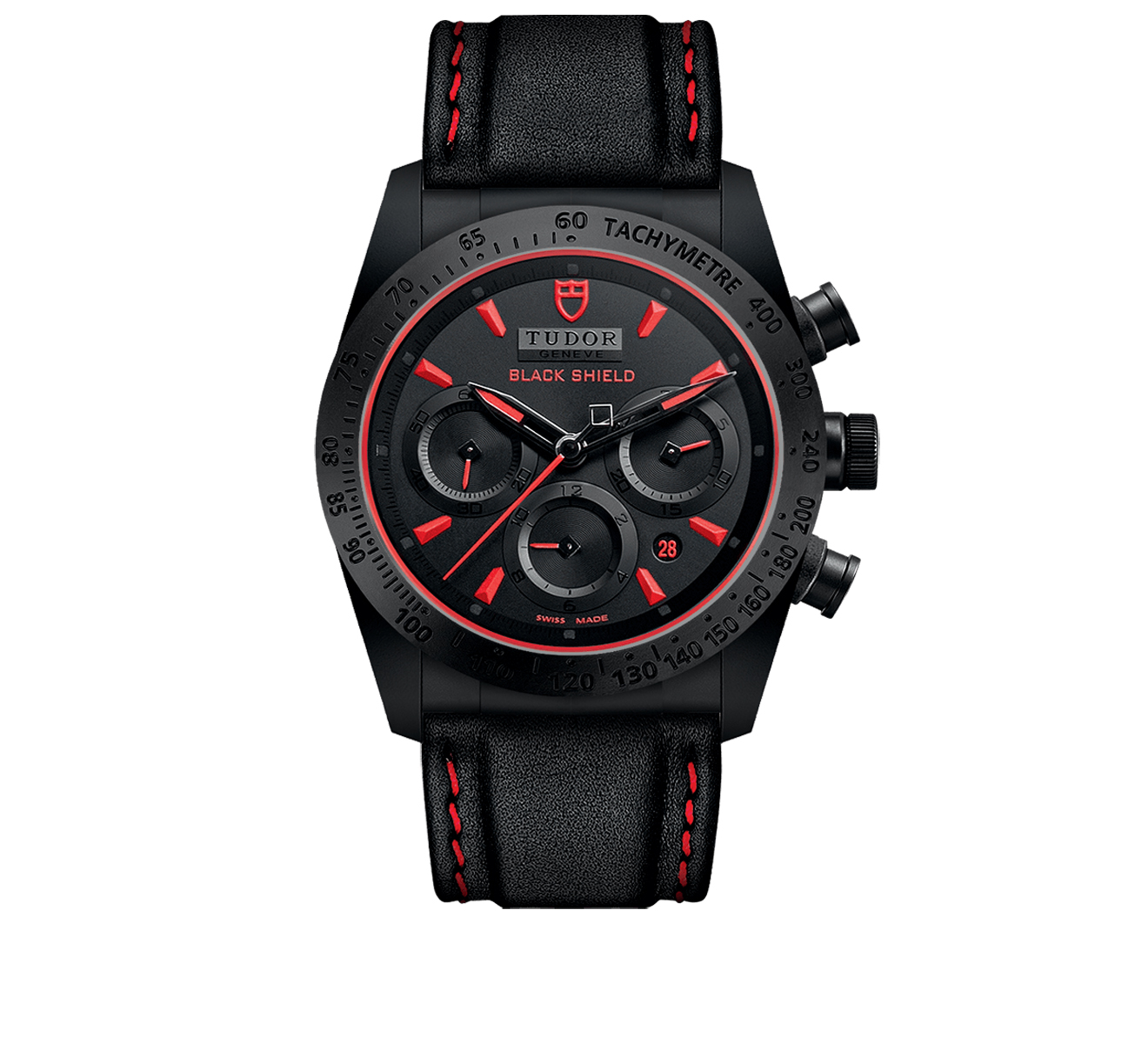 Часы Black Shield Tudor Tudor Fastrider 42000CR/CALF/BLACK RED - фото 1 – Mercury