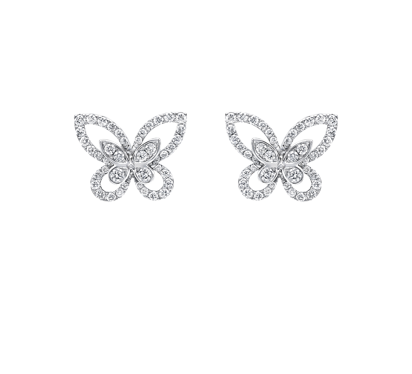 Серьги Butterfly Silhouette GRAFF Butterfly RGE 1574 - фото 1 – Mercury