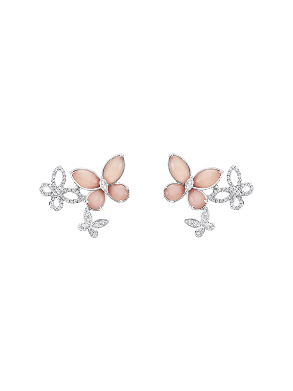 Серьги Triple Pave Butterfly Silhouette