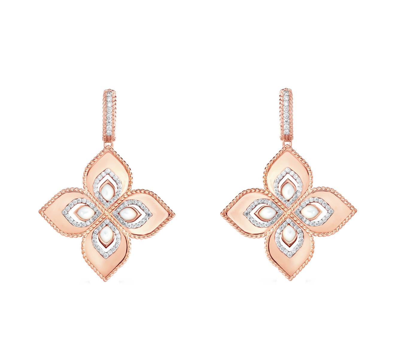 Серьги Roberto Coin Princess Flower ADV777EA1138(RW) - фото 1 – Mercury