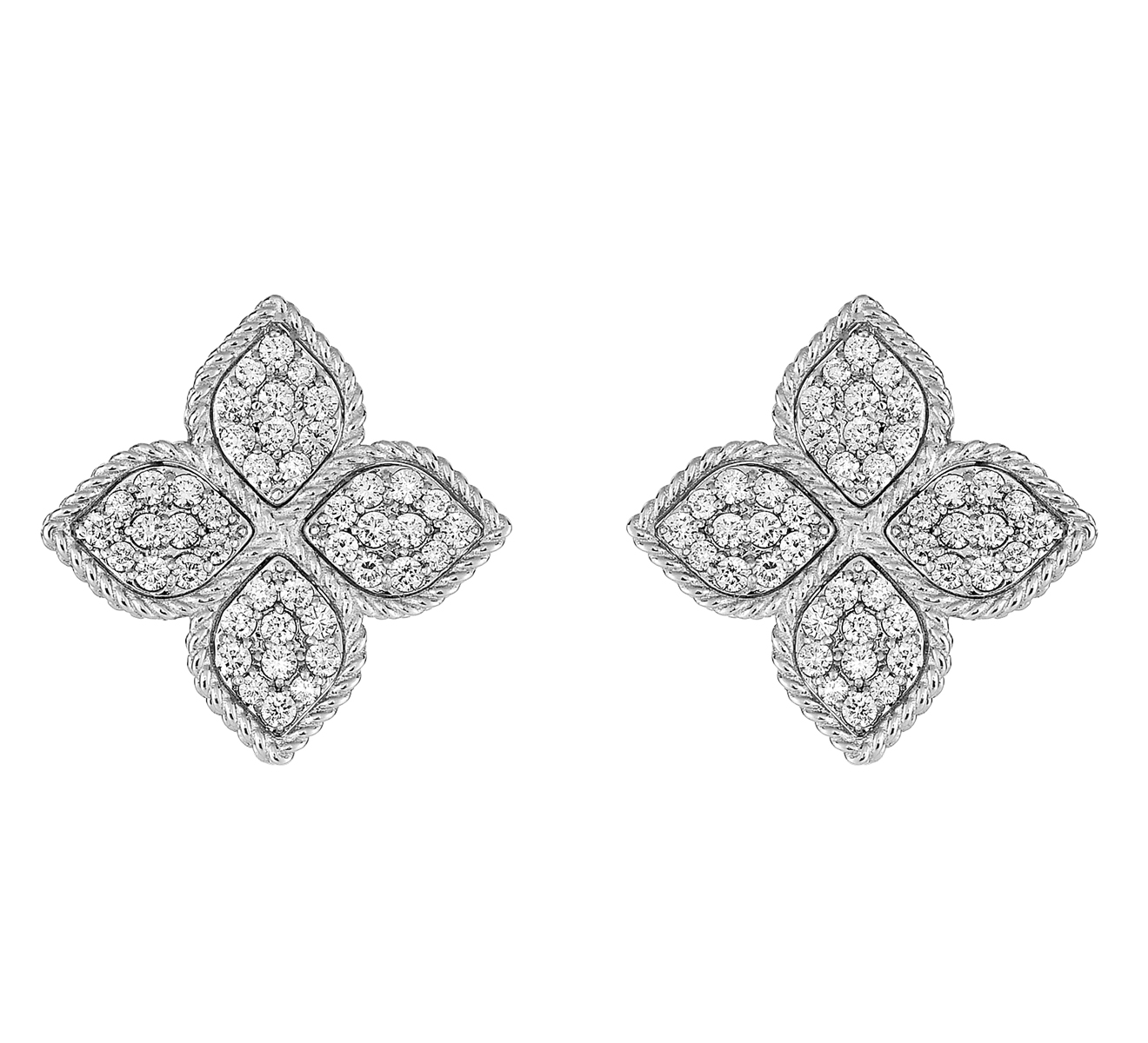 Серьги Roberto Coin Princess Flower ADR777EA0643(W) - фото 1 – Mercury