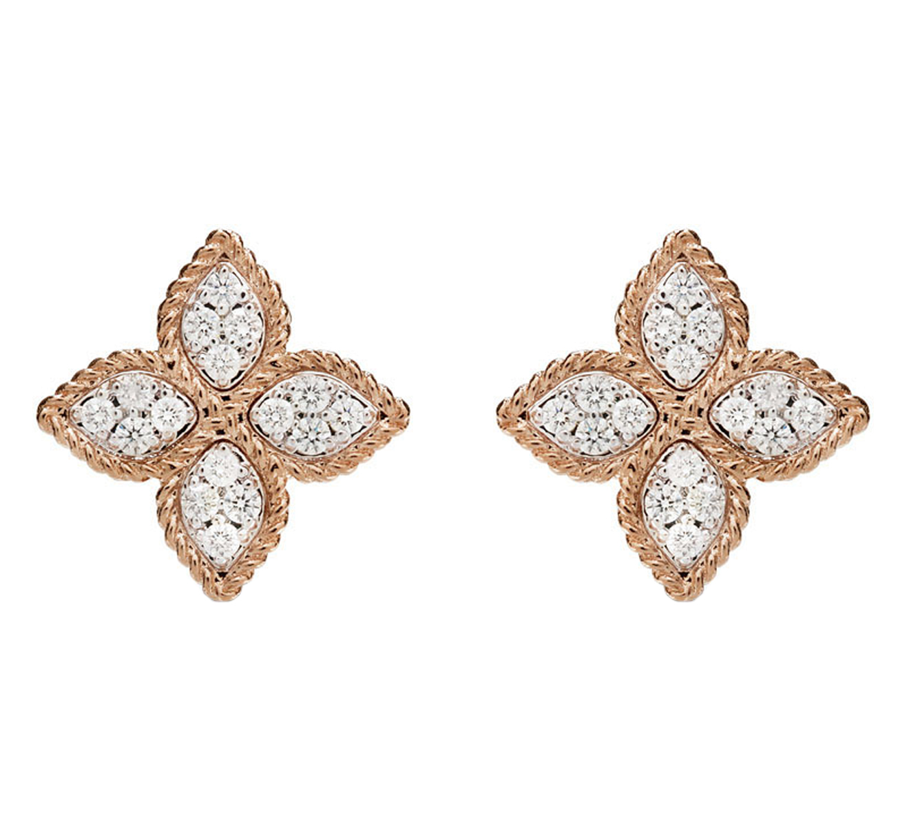 Серьги Roberto Coin Princess Flower ADR777EA0639(RW) - фото 1 – Mercury
