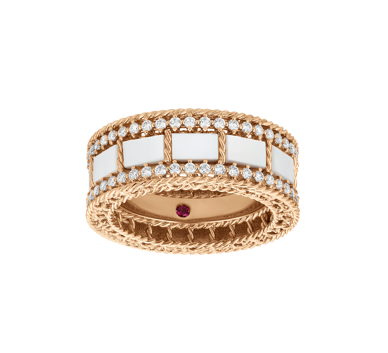 Кольцо Roberto Coin Art Deco ADV888RI1852(R) - фото 4 – Mercury