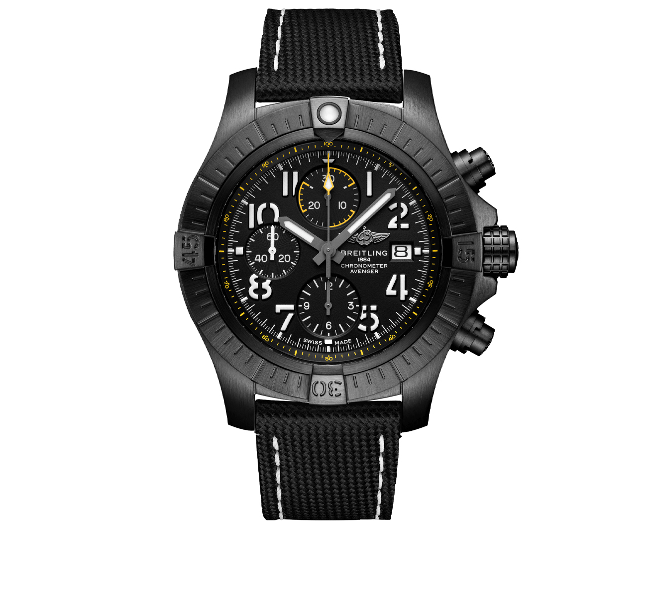 Часы Avenger Chronograph 45 Night Mission Breitling Avenger V13317101B1X1 - фото 1 – Mercury