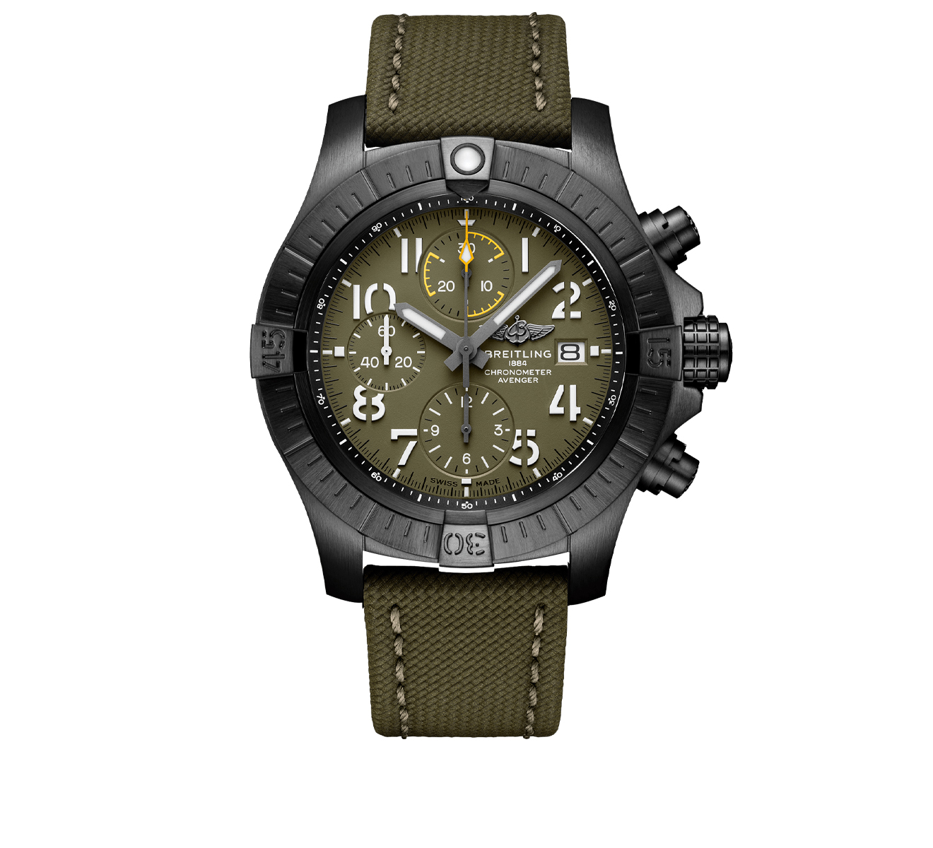 Часы Avenger Chronograph 45 Night Mission Breitling Avenger V13317101L1X1 - фото 1 – Mercury