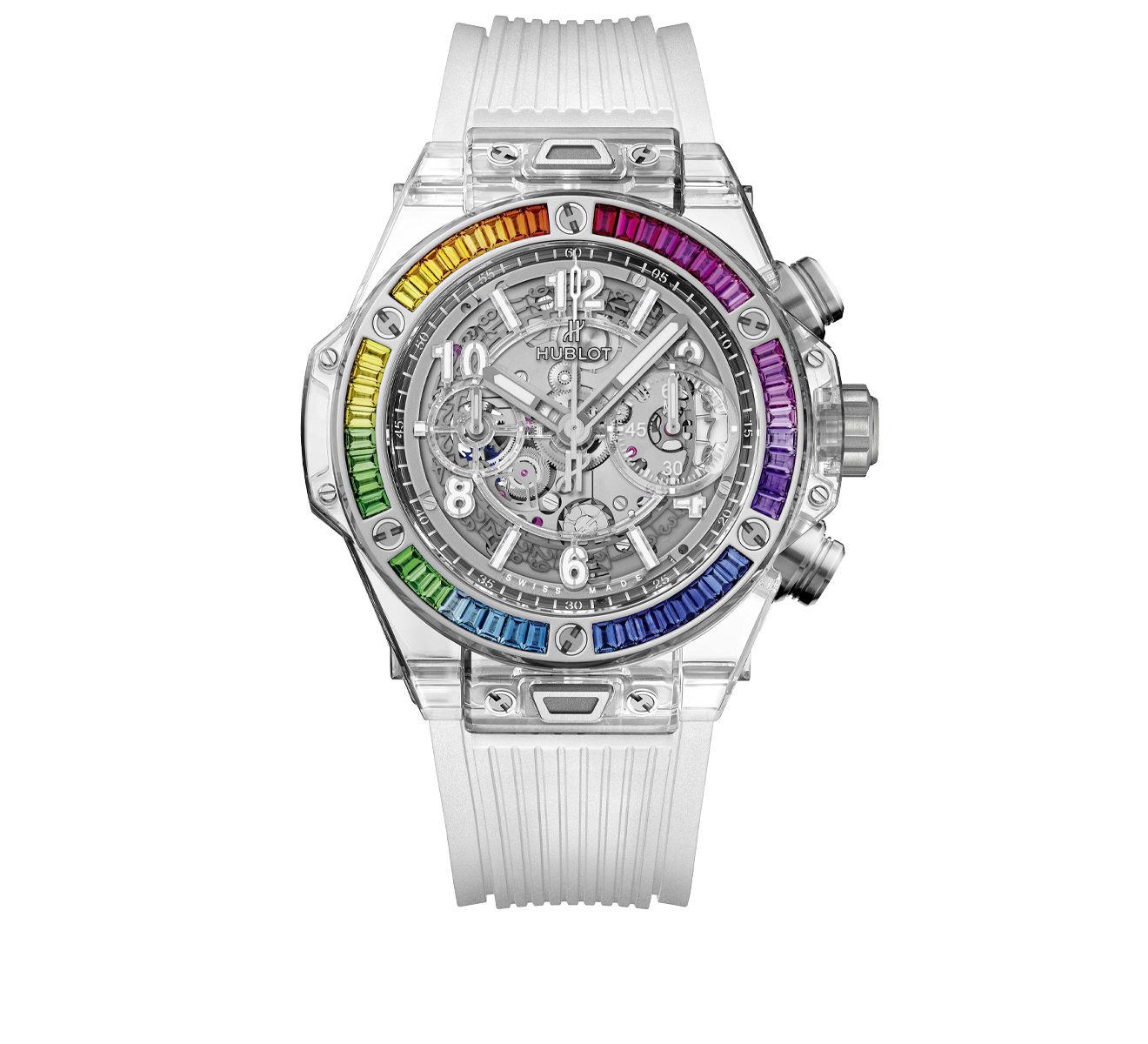 Часы Unico Sapphire Rainbow HUBLOT Big Bang 441.JX.4802.RT.4099 - фото 1 – Mercury