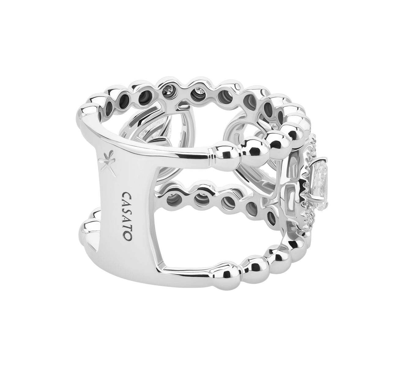 Кольцо CASATO Boutique MX-1345BT-W - фото 3 – Mercury