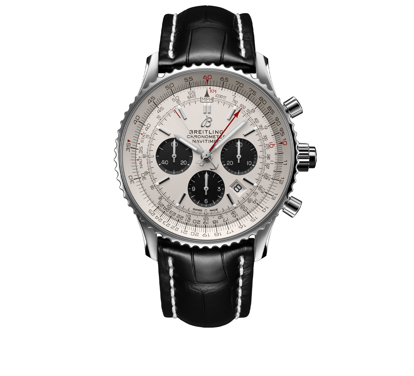 Часы Navitimer B03 Chronograph Rattrapante Breitling Navitimer AB0311211G1P2 - фото 1 – Mercury