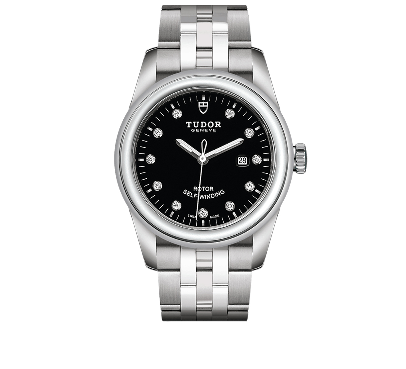 Часы Glamour Date Tudor Glamour 53000/68030/BLACK 11 DIAM - фото 1 – Mercury
