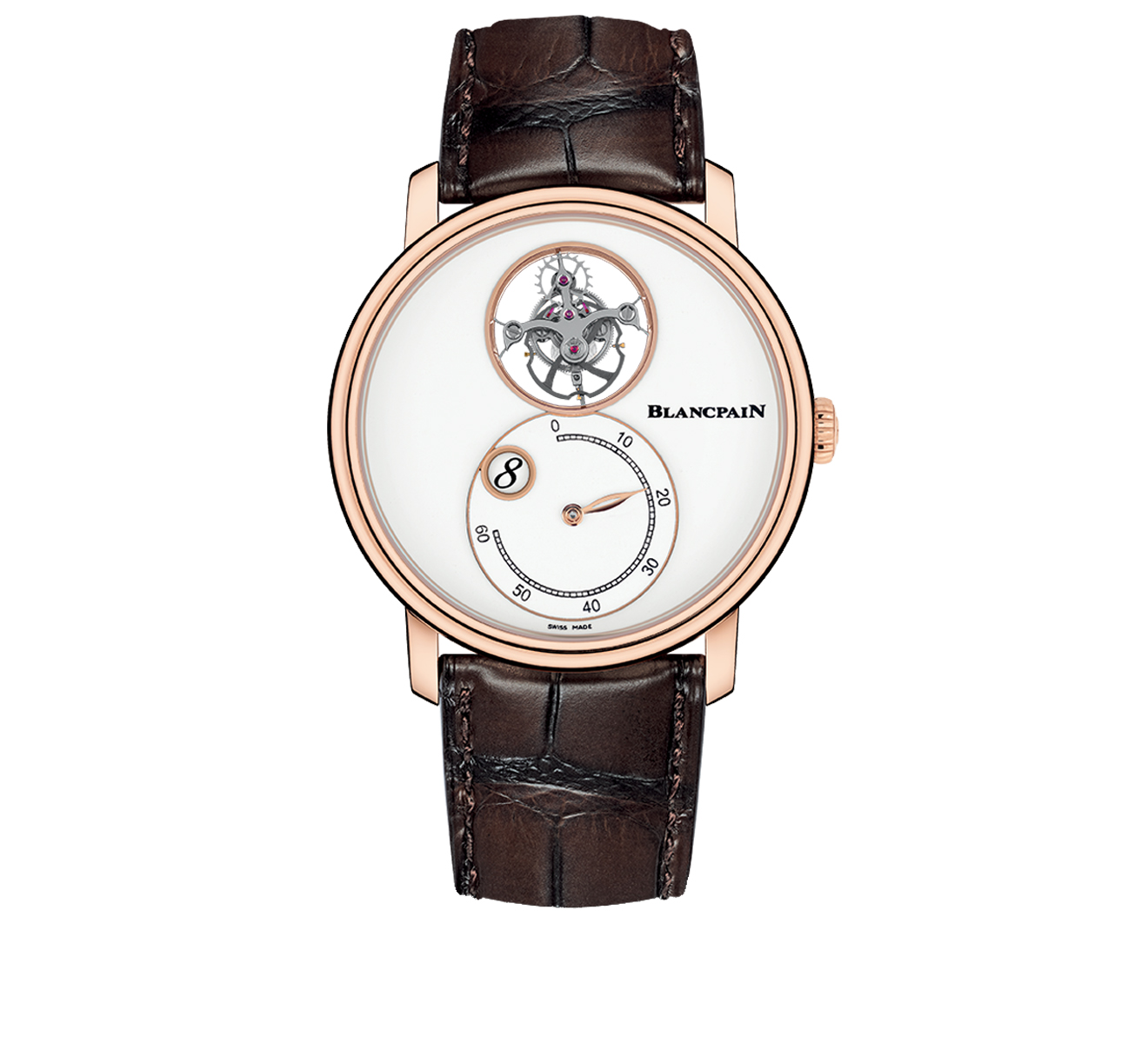 Часы Tourbillon Heure Sautante Minutes Rétrograde Blancpain Villeret 66260 3633 55B - фото 1 – Mercury