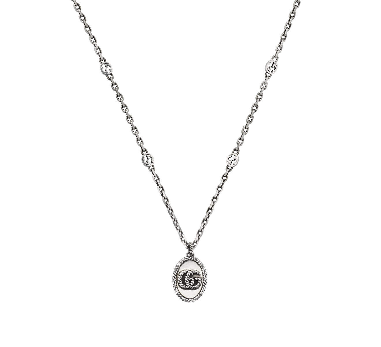 gucci gg necklace silver